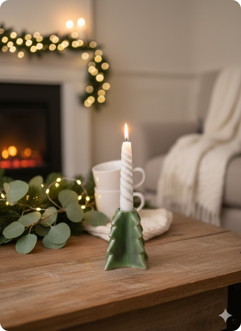 The Winter Pine Candle Tree