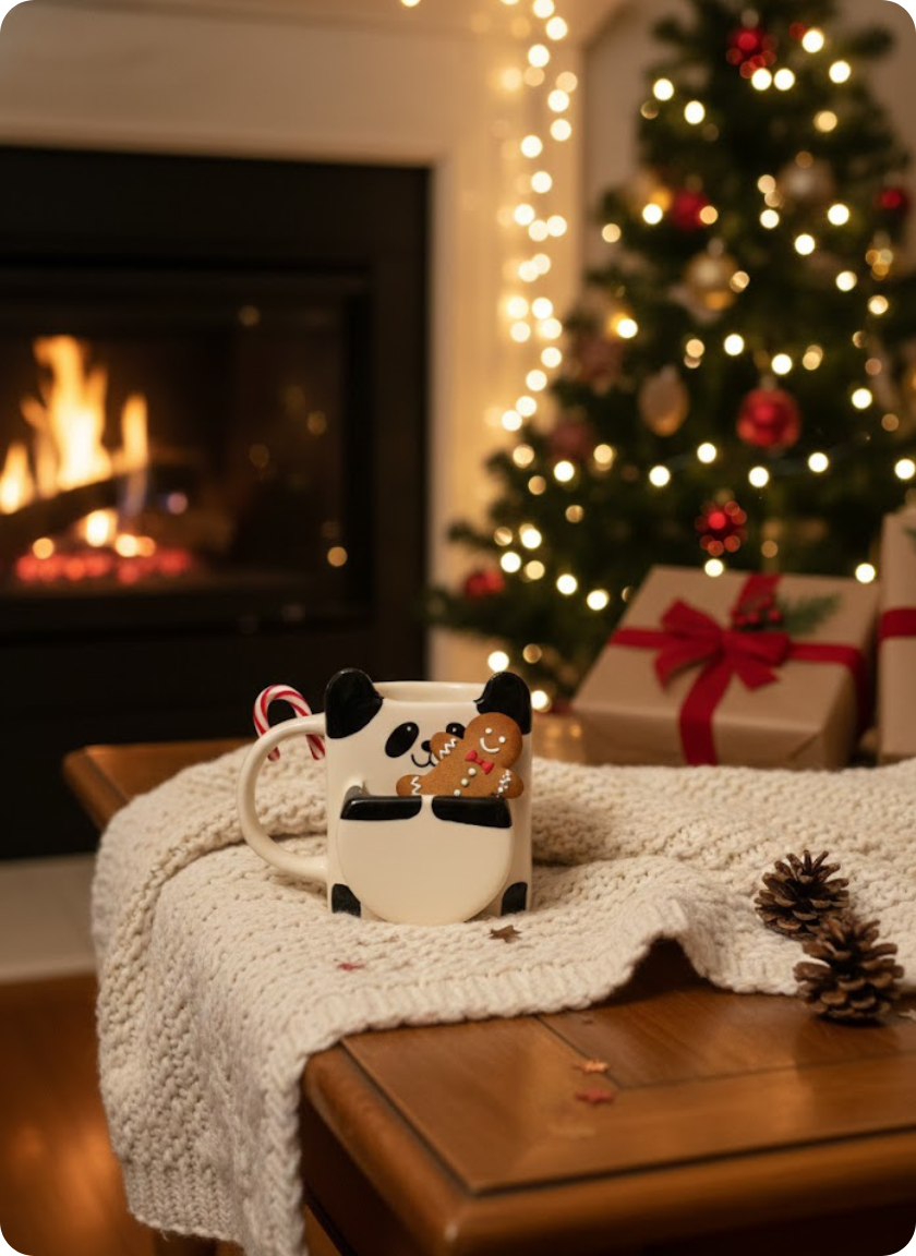 Panda Hug Mug (With Cookie Pocket)
