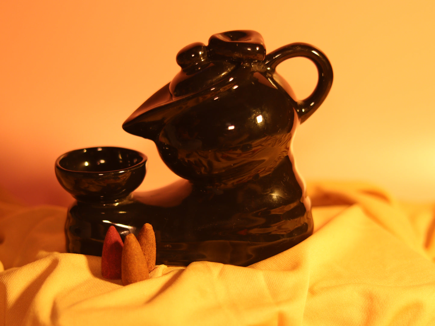 Kettle & Cup Backflow Incense Holder