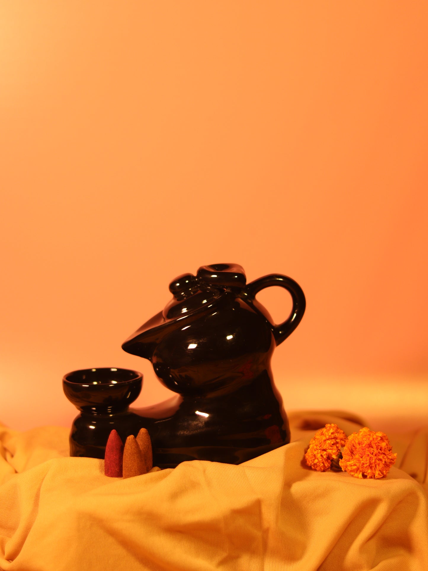 Kettle & Cup Backflow Incense Holder
