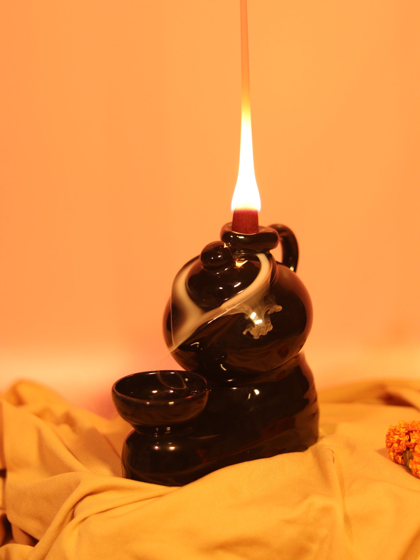 Kettle & Cup Backflow Incense Holder