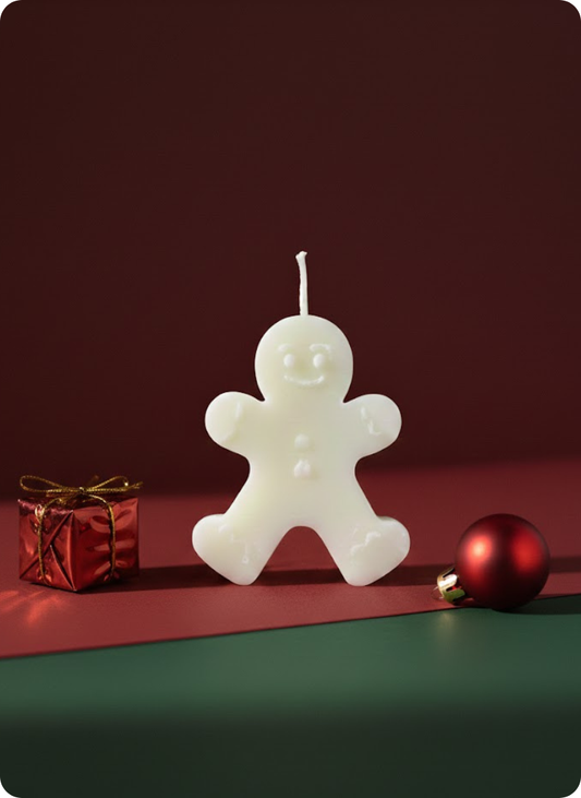 Mr. Gingerbread Candle |  Hand Poured with Love