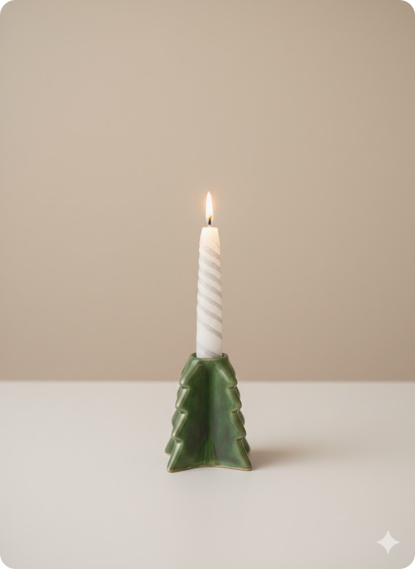 The Winter Pine Candle Tree