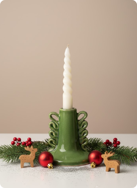 Merry Moss Candle Holder