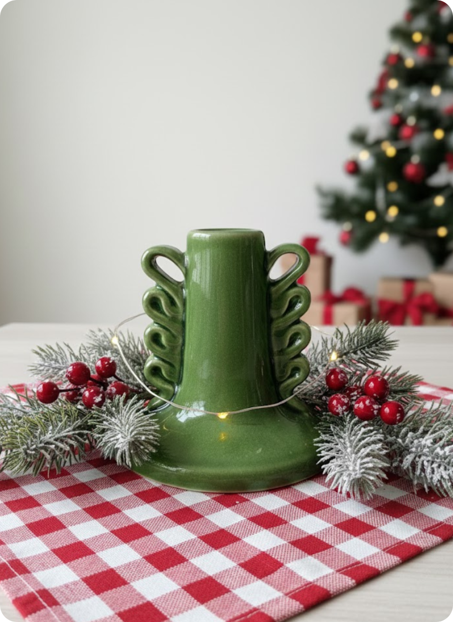 Merry Moss Candle Holder